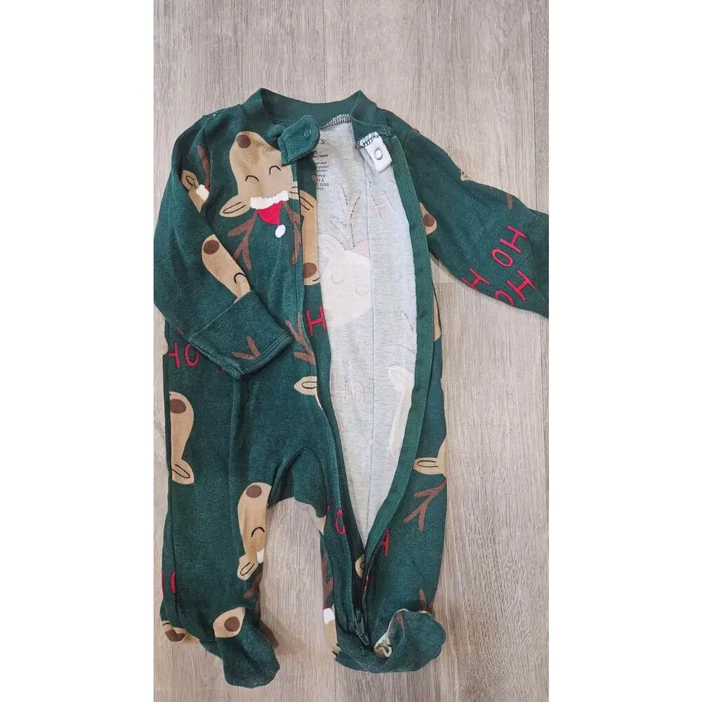 Carter's 3 Month Old Baby Clothes Pack of Three Onesies Christmas Bundle